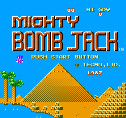 Mighty Bomb Jack (NES)   © Tecmo 1986    1/3