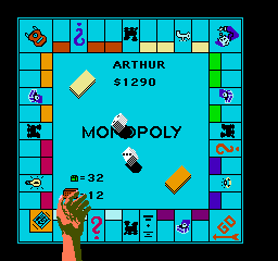 Monopoly (NES)   © Parker Bros. 1991    2/3
