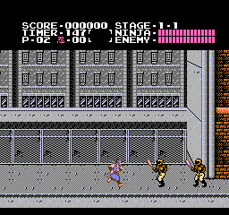 Ninja Gaiden (1988) (NES)   © Tecmo 1988    2/3