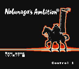 Nobunaga's Ambition (NES)   © KOEI 1988    1/3
