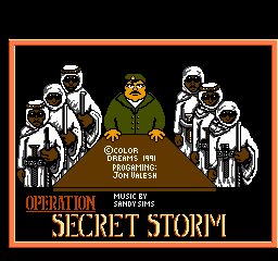 Operation Secret Storm (NES)   © Color Dreams 1991    1/3
