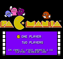 Pac-Mania (NES)   © Tengen 1990    1/3