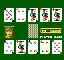 Peek-A-Boo Poker (NES)   © Panesian 1990    3/3