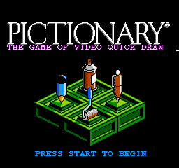 Pictionary (1990) (NES)   © LJN 1990    1/3