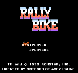 Rally Bike (NES)   © Romstar 1990    1/6