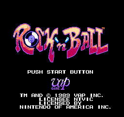 Rock 'N Ball (NES)   © NTVIC 1990    1/3