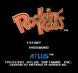 Rockin' Kats (NES)   © Atlus 1991    1/3