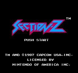 Section Z (NES)   © Capcom 1987    1/3