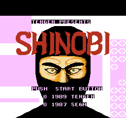 Shinobi (NES)   © Tengen 1989    1/3