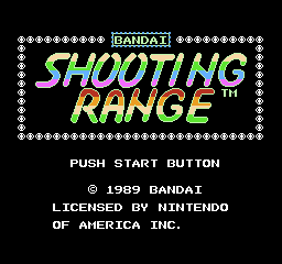 Shooting Range (NES)   © Bandai 1989    1/2