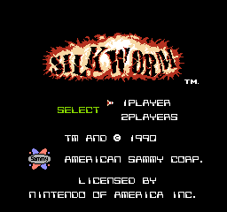 Silkworm (NES)   © American Sammy 1990    1/3