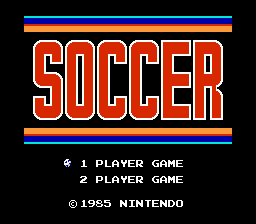 Soccer (1985) (NES)   © Nintendo 1985    1/3