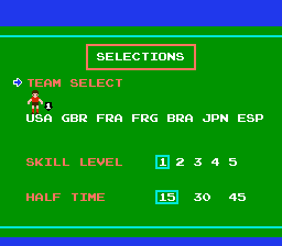 Soccer (1985) (NES)   © Nintendo 1985    2/3