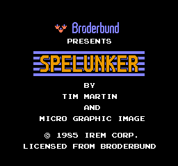 Spelunker (NES)   © Brderbund 1985    1/3