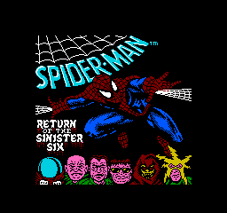 Spider-Man: Return Of The Sinister Six (NES)   © LJN 1992    1/3