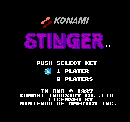 Stinger (1987) (NES)   © Konami 1987    1/3
