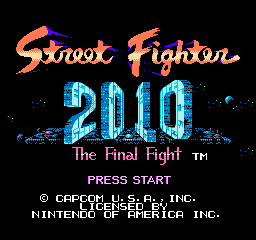 Street Fighter 2010: The Final Fight (NES)   © Capcom 1990    1/3