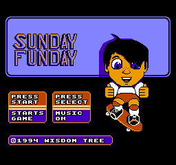 Sunday Funday (NES)   © Wisdom Tree 1995    1/3