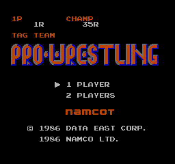 Tag Team Wrestling (NES)   © Data East 1986    1/3