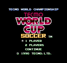 Tecmo World Cup Soccer (NES)   © Tecmo 1990    1/3