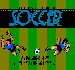 Ultimate League Soccer (NES)   © American Video Entertainment 1991    1/3