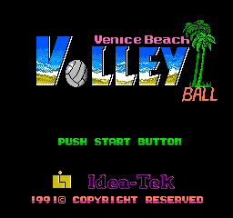 Venice Beach Volleyball (NES)   © American Video Entertainment 1991    1/3