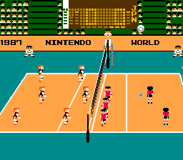 Volleyball (NES)   © Nintendo 1987    2/3