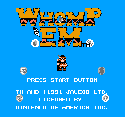 Whomp 'Em (NES)   © Jaleco 1990    1/3