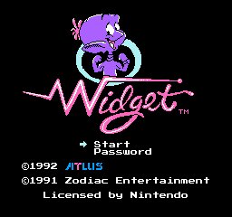 Widget (NES)   © Atlus 1992    1/3