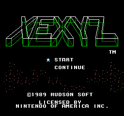 Xexyz (NES)   © Hudson 1988    1/3