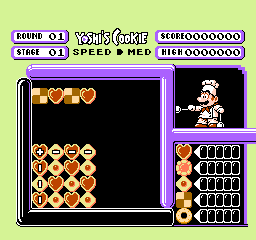 Yoshi's Cookie (NES)   © Nintendo 1992    2/3