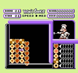 Yoshi's Cookie (NES)   © Nintendo 1992    3/3