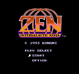 Zen: Intergalactic Ninja (NES)   © Konami 1993    1/3