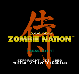 Zombie Nation (NES)   © Meldac 1990    1/3