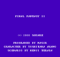 Final Fantasy II (NES)   © Square 1988    1/3