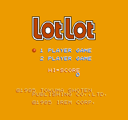 Lot Lot (NES)   © Tokuma Shoten 1985    1/3