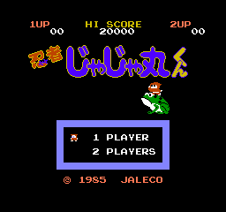 Ninja Jajamaru-Kun (NES)   © Jaleco 1985    1/3