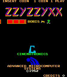 Zzyzzyxx (ARC)   © Cinematronics 1982    1/3