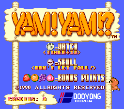 Yam! Yam!? (ARC)   © Dooyong 1990    1/5