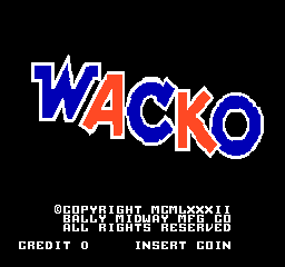 Wacko (ARC)   © Bally Midway 1983    1/4