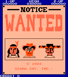 Wanted (ARC)   © Sigma Enterprises 1984    1/3