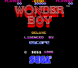 Wonder Boy Deluxe (ARC)   © Sega 1986    1/3