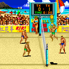 V'Ball (ARC) &nbsp; &copy; Technos 1988 &nbsp;  4/4