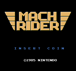 Vs. Mach Rider (ARC)   © Nintendo 1985    1/5