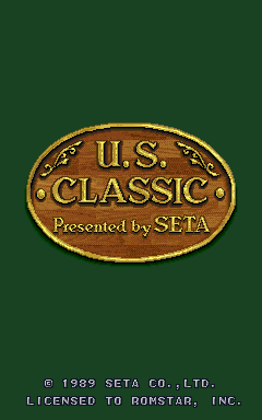 U.S. Classic (ARC)   © SETA 1989    1/3