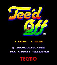 Tee'd Off (ARC)   © Tecmo 1986    1/3