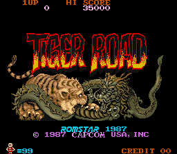 Tiger Road (ARC)   © Capcom 1987    1/6