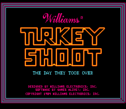 Turkey Shoot (ARC)   © Williams 1984    1/3