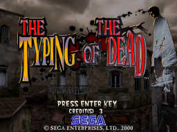 The Typing Of The Dead (ARC)   © Sega 1999    1/3
