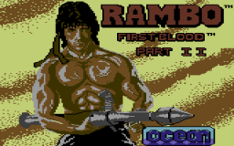 Rambo: First Blood Part II (C64)   © Ocean 1986    1/4